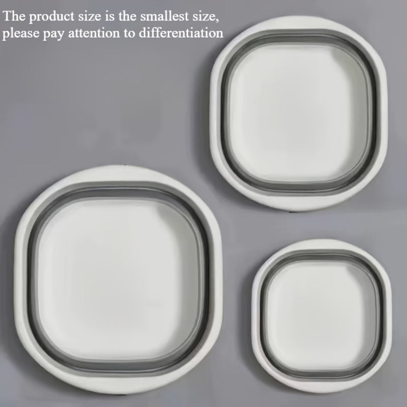 Foldable Portable Sink Basin for Camping and Home Foot Wash Gray