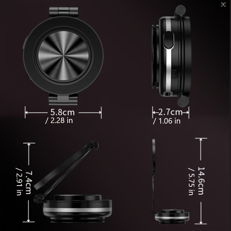 Magnitli avtomobil telefon uchun tutqich, iPhone uchun vakuum yopishqoq montaj