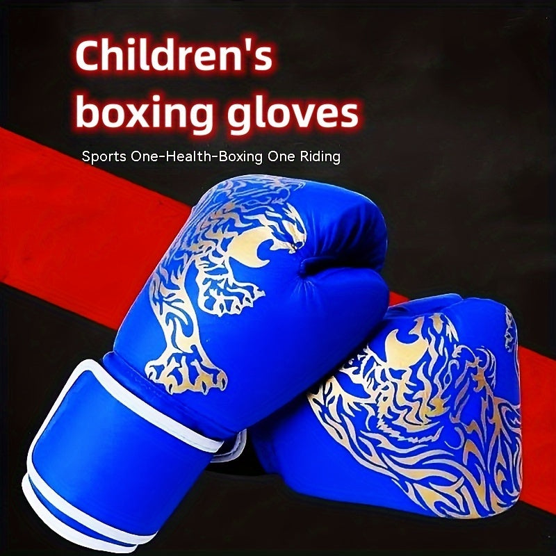 Kids Boxing Training Gloves Red Blue Includes Free Sandbag Gloves