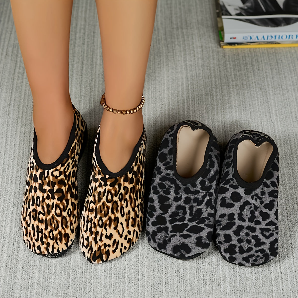 Women's Slip-On Slippers Soft Plush Lining Indoor House Shoes