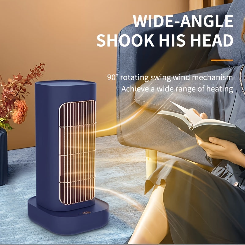 Portable Ceramic Space Heater 1300W with Oscillation Thermostat Safety