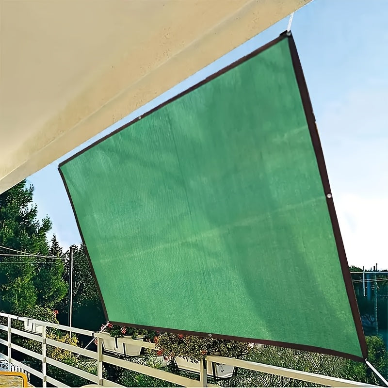 Large Green Outdoor Sunshade Net for Pool Garden Balcony Water-Resistant Fabric