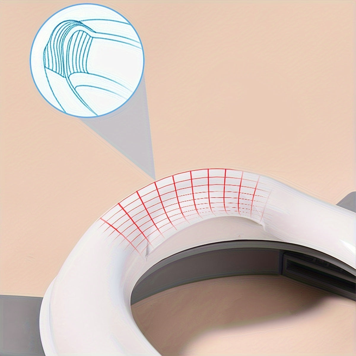 Bolalar uchun portativ, yigʻiladigan hojatxona qopqogʻi, mustahkam polipropilondan tayyorlangan, uy va tashqarida foydalanish uchun