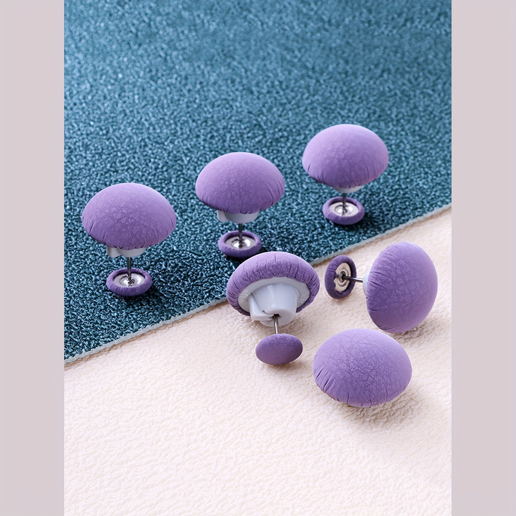 Upscale Mushroom Head Quilt Cover Curtain Fixer in Soft Faux Leather