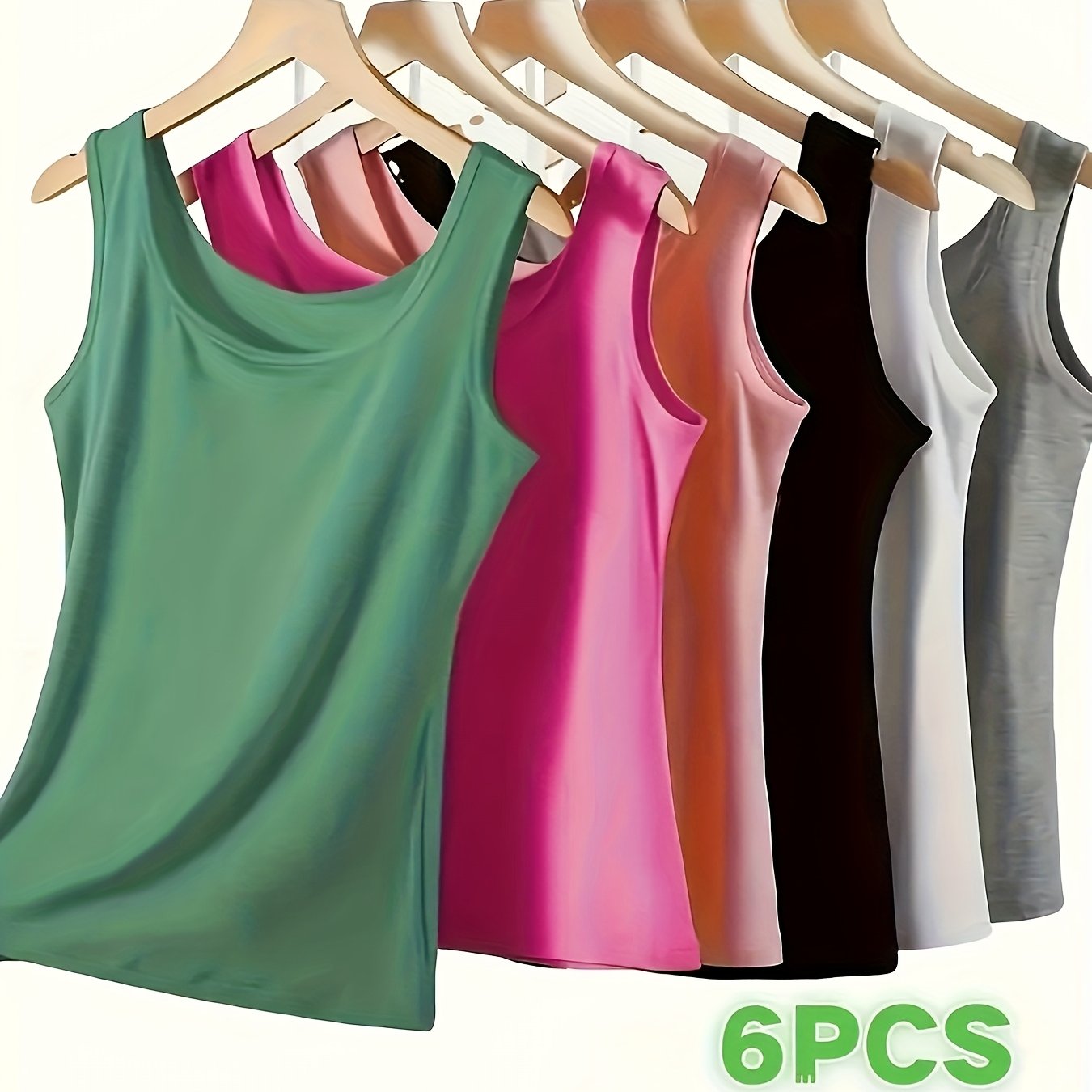 Conjunto de camisetas sin mangas de talla grande para mujer, set de camisetas cortas sin mangas para otoño e invierno