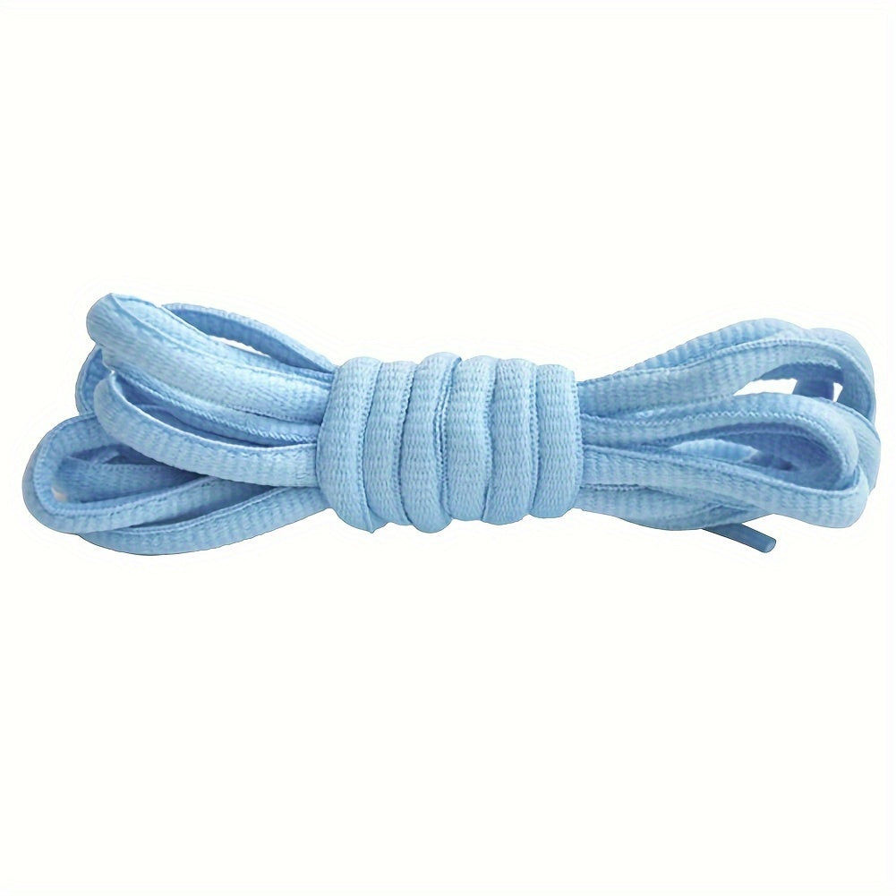 Unisex Classic Nylon Half Round Shoelaces for Sneakers 100cm-120cm