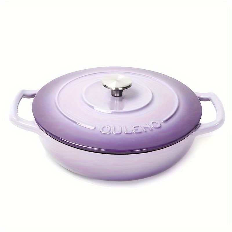 Enamel Cast Iron Cookware Pot 111oz Multi-Purpose Induction Ceramic Electric Gas