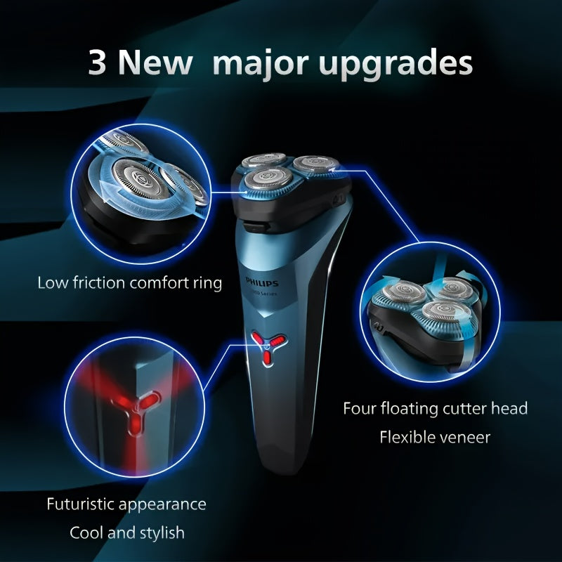 Электробритва S2313 PowerCut Blade 4D с плавающей водонепроницаемой сухой и влажной эксплуатацией