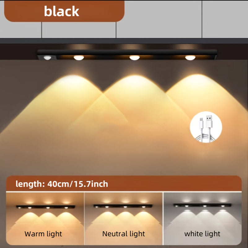 Wireless LED Motion Sensor Lights No Wiring Needed for Indoor and Outdoor Use