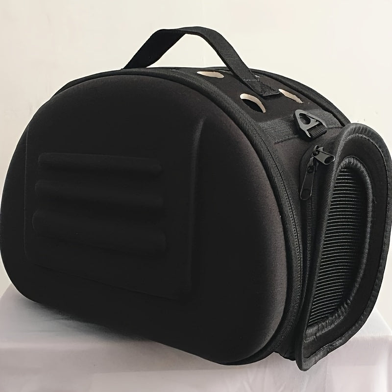 Foldable EVA Cat Carrier with Breathable Design and Zipper Closure for Outdoor Travel