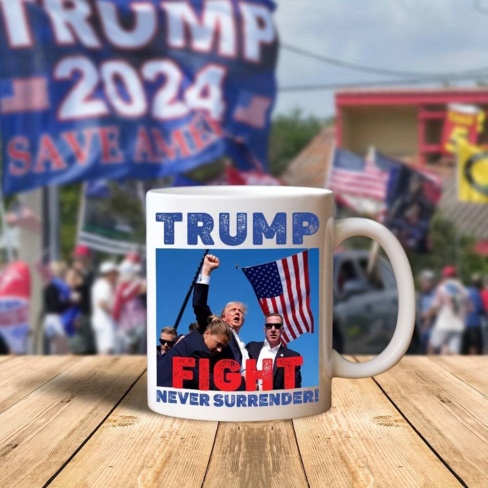 Ceramic Trump 2024 Supporter Mug Stand Up for America Loyal Supporter Gift
