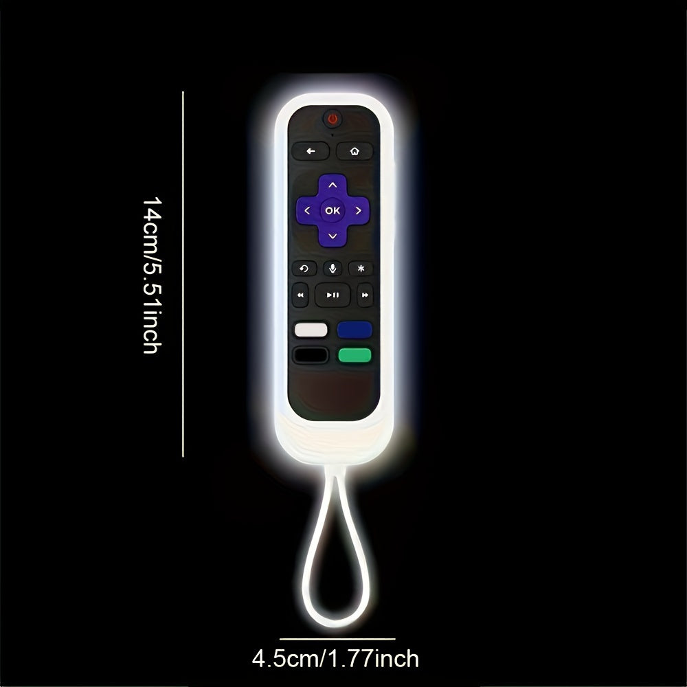Funda de silicona para control remoto con cordón para mandos de TV compatible con varios modelos