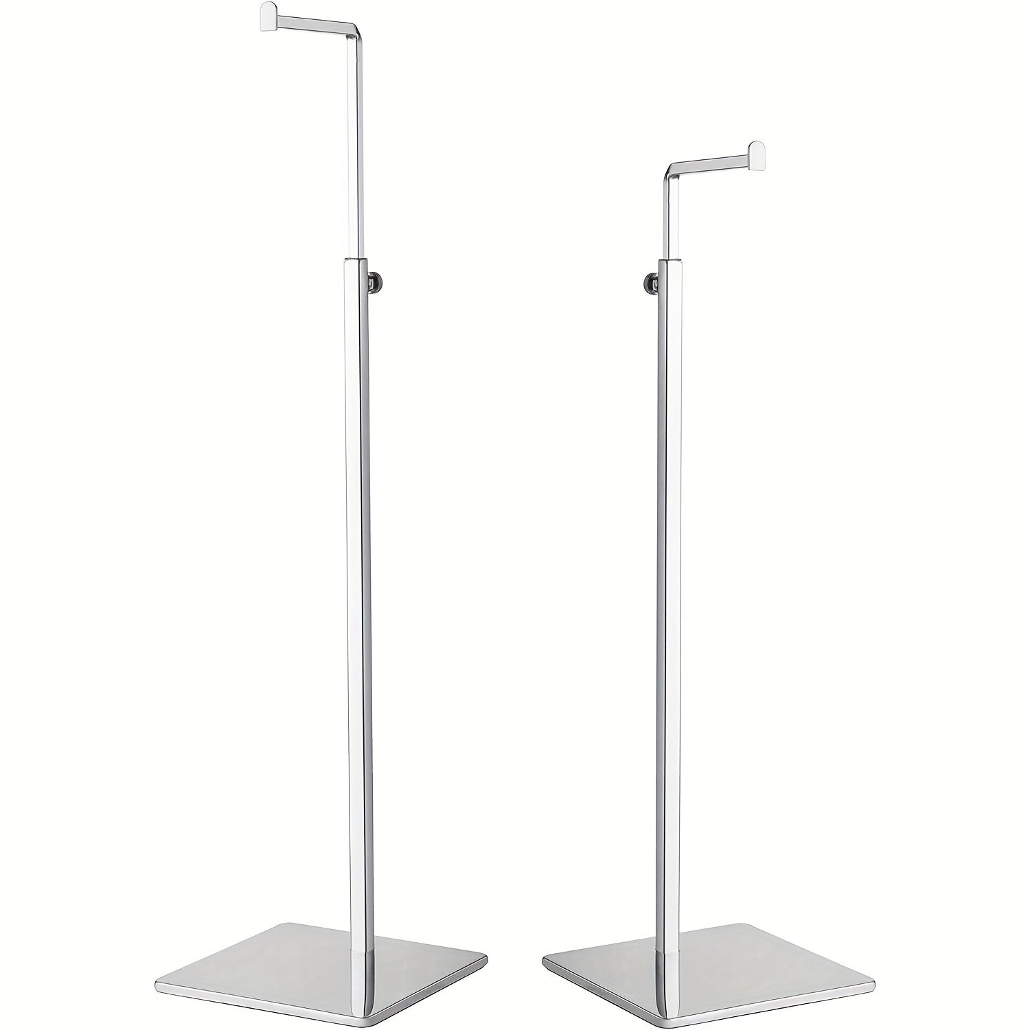 Adjustable Metal Purse Display Stand with Weighted Base for Retail and Home