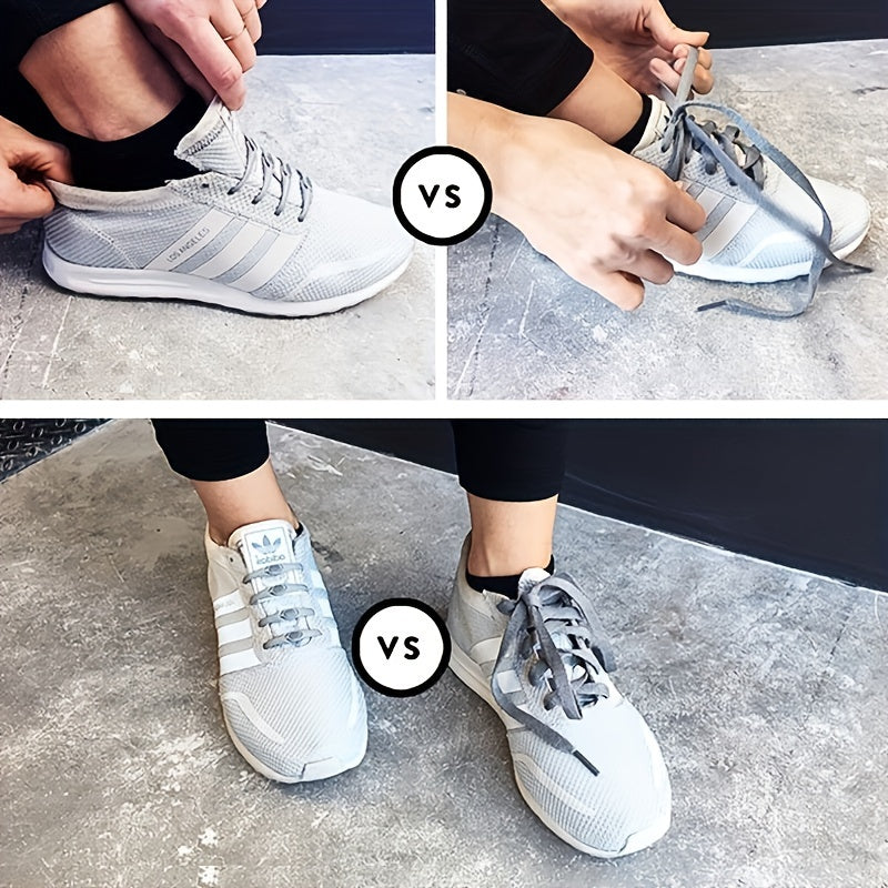 36pcs Colorful Elastic Silicone No Tie Shoelaces for Sneakers and Running Shoes