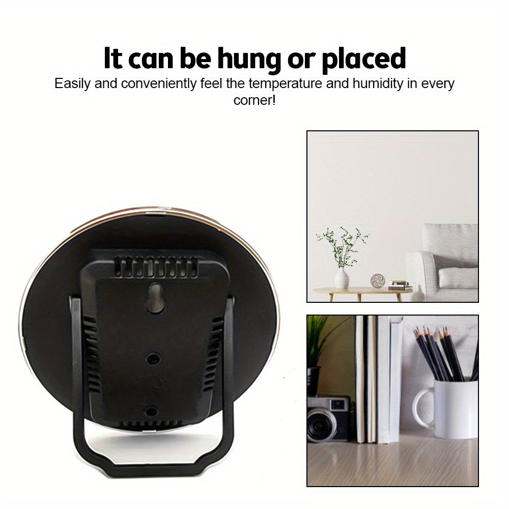 Analog Thermometer Hygrometer Indoor Outdoor Wall Mount Round Dial