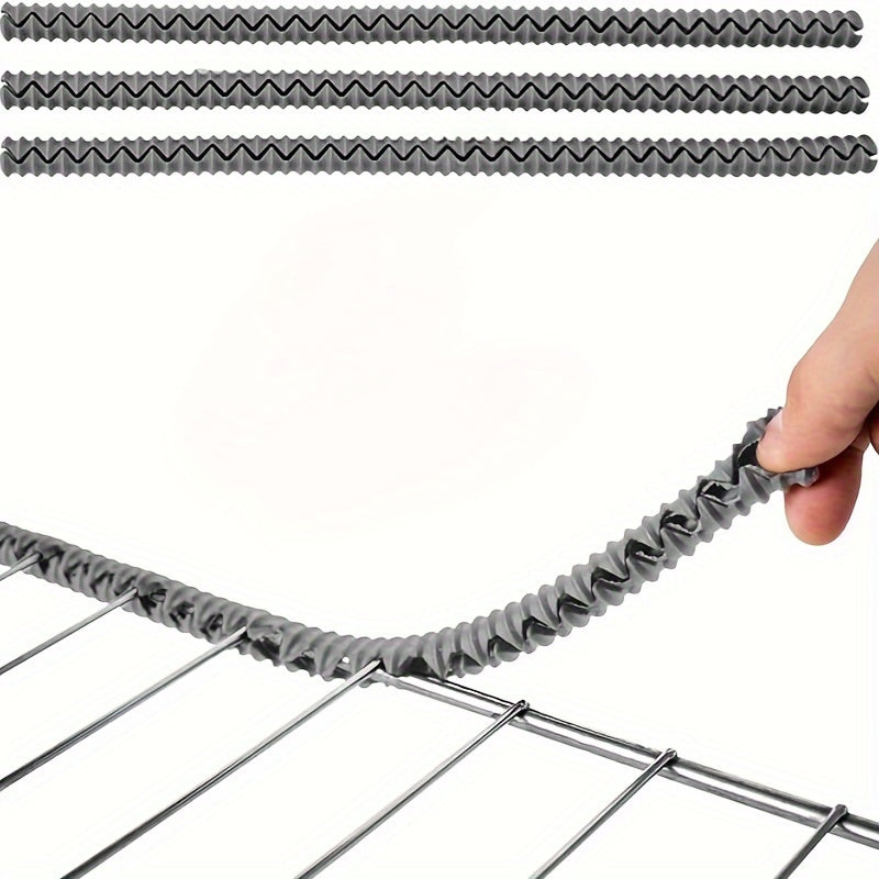 3 dona silikon pechka panjaralari uchun qopqoq, issiqqa chidamli himoya qo'shimchalari bilan. Ushbu 14 dyuymli qopqoq elektrsiz, oziq-ovqat bilan aloqa qilish uchun xavfsiz va pechka panjaralarida kuyish va izlar paydo bo'lishini oldini oladi.