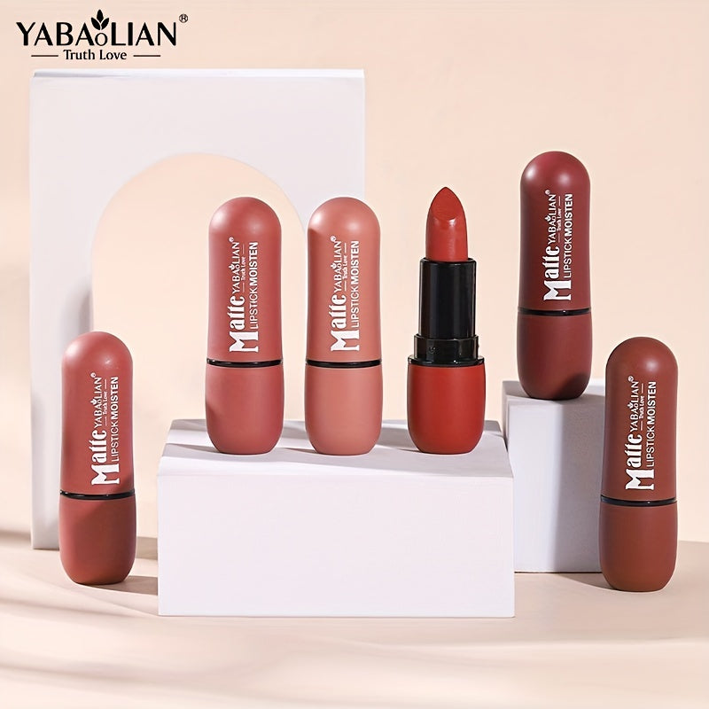 Set de labiales mate de terciopelo para mujer, 6 colores, a prueba de agua, a prueba de manchas, de larga duración