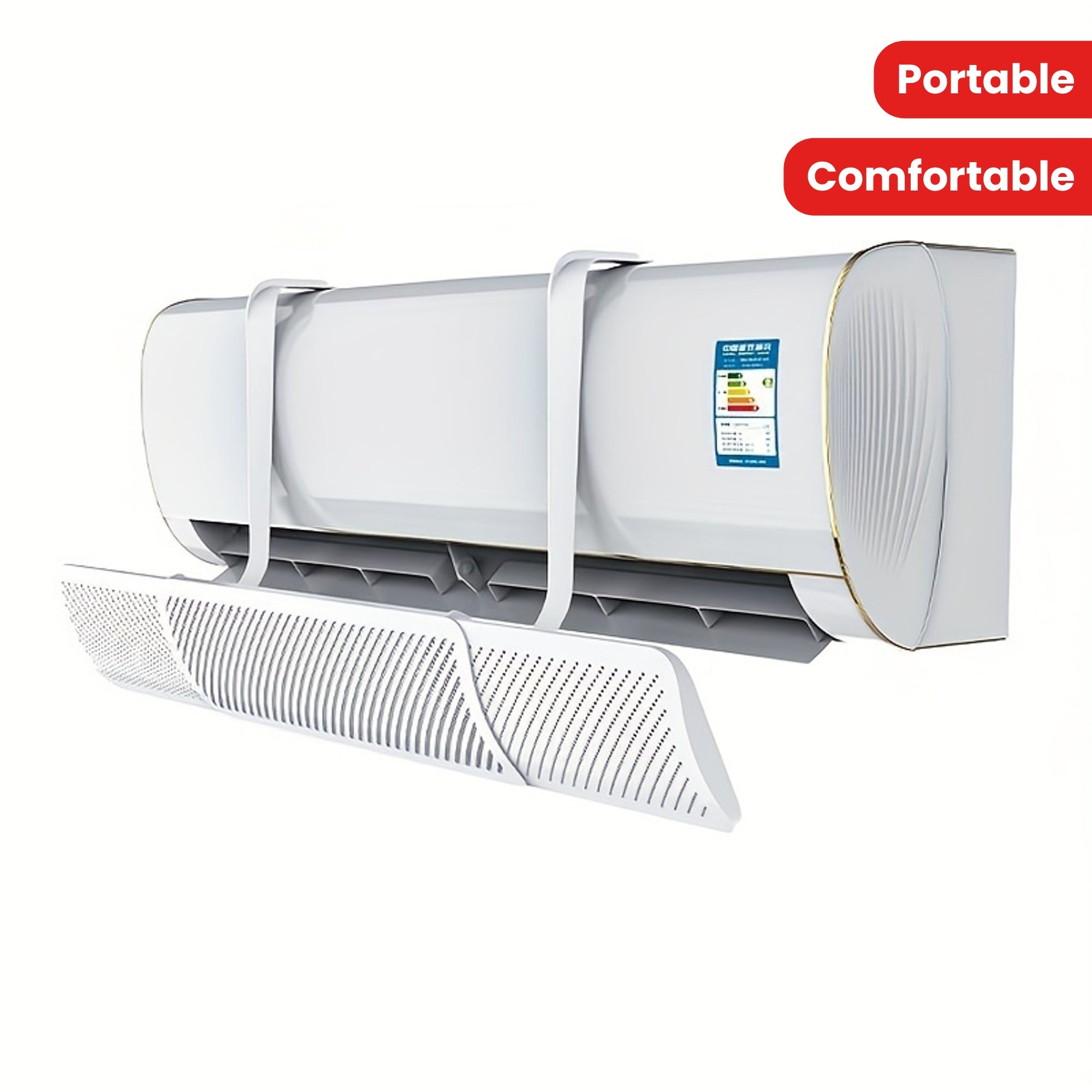 Portable Air Conditioner Deflector Wall-Mounted Adjustable Windshield for Cool Home