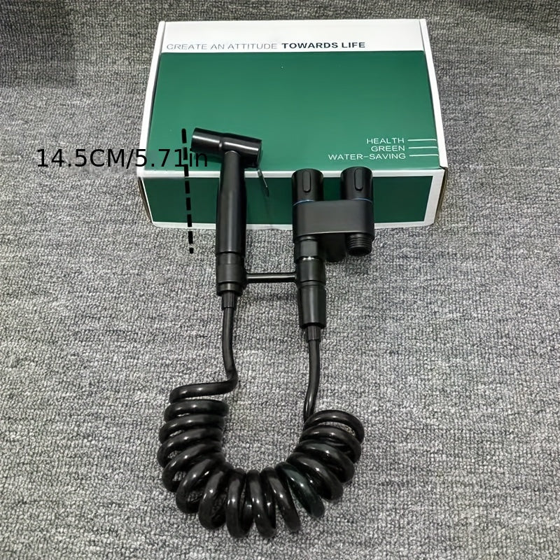 Dual Outlet Toilet Valve Chrome Finish Water-Saving Wall Mount Easy Installation