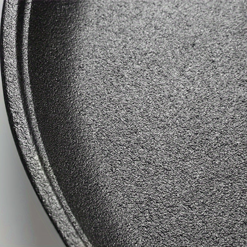 Одноцелевой многофункциональный антипригарный чугунный гриль-сковорода для пиццы, барбекю и блинов - подходит для использования на любой плите, идеально подходит для приготовления дома или на улице - не требует электричества