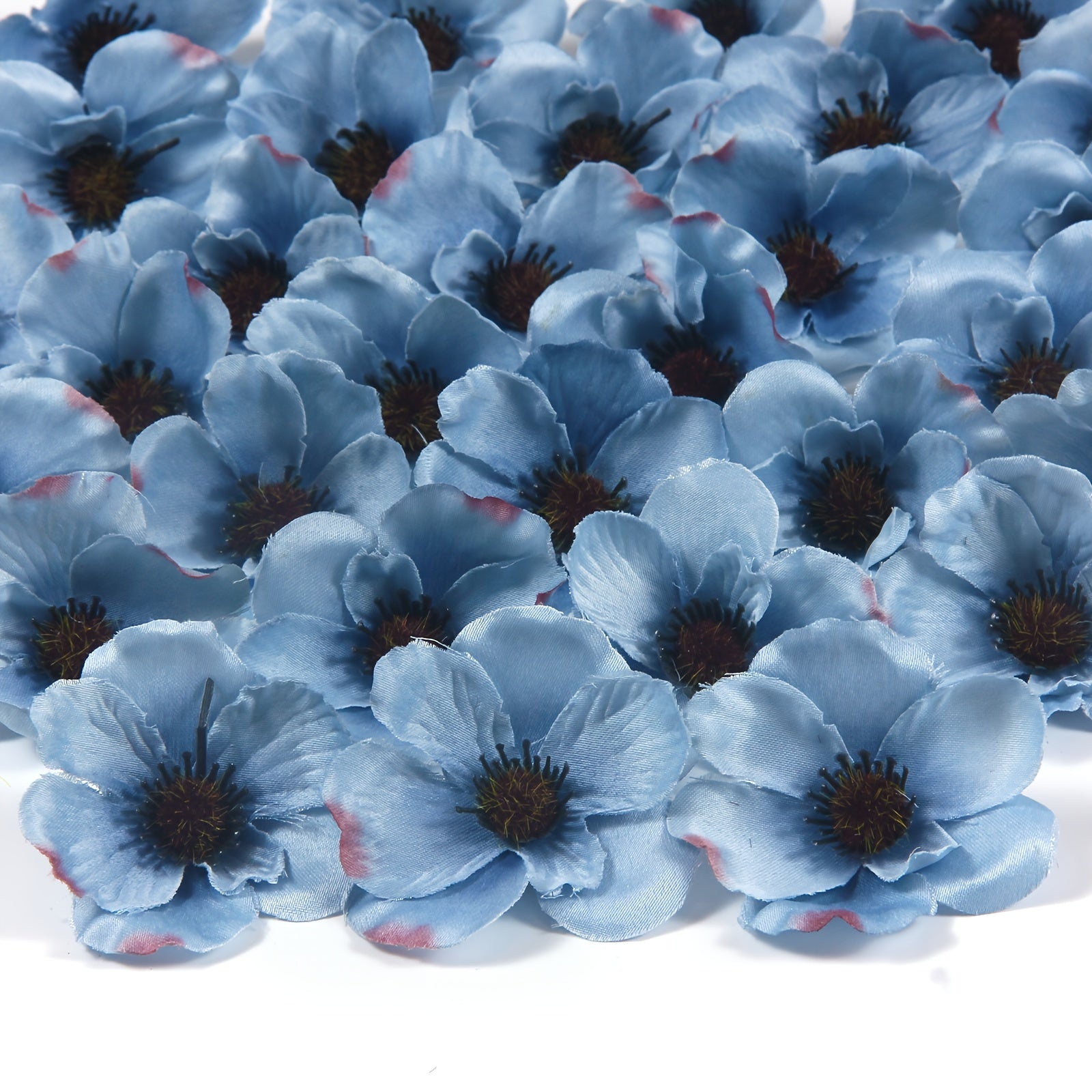 Set of 30 Artificial Poppy Flowers for Weddings, Home Decor, and Crafts