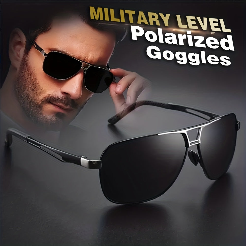 Unisex Metal Frame Polarized Fashion Sunglasses for Outdoor Sports and Travel