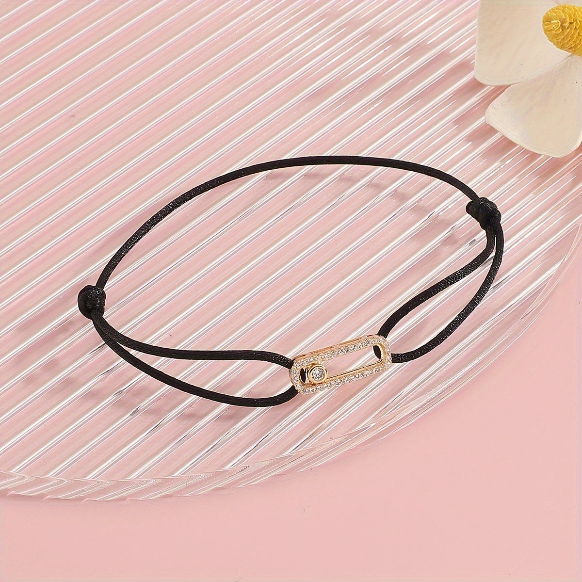 Women's Charm Bracelet Adjustable Zirconia Accents Jewelry Gift