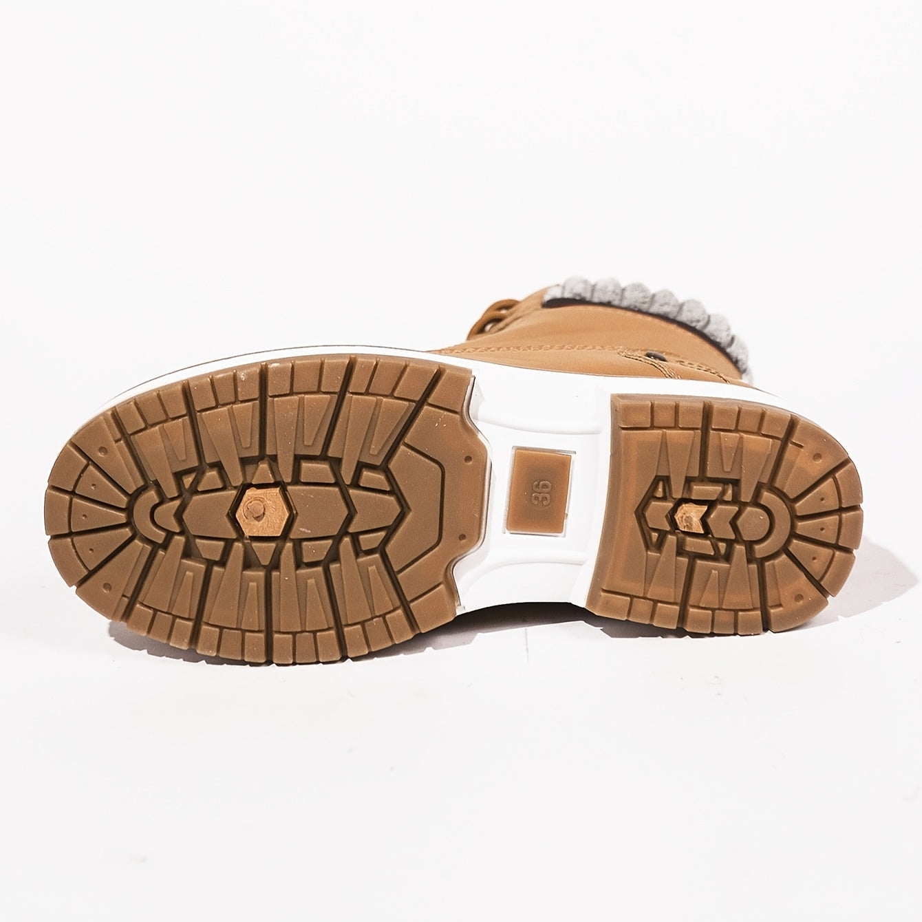 Women's Mid-Calf Ankle Boots Solid Color Flat Heel Zipper Casual Shoes