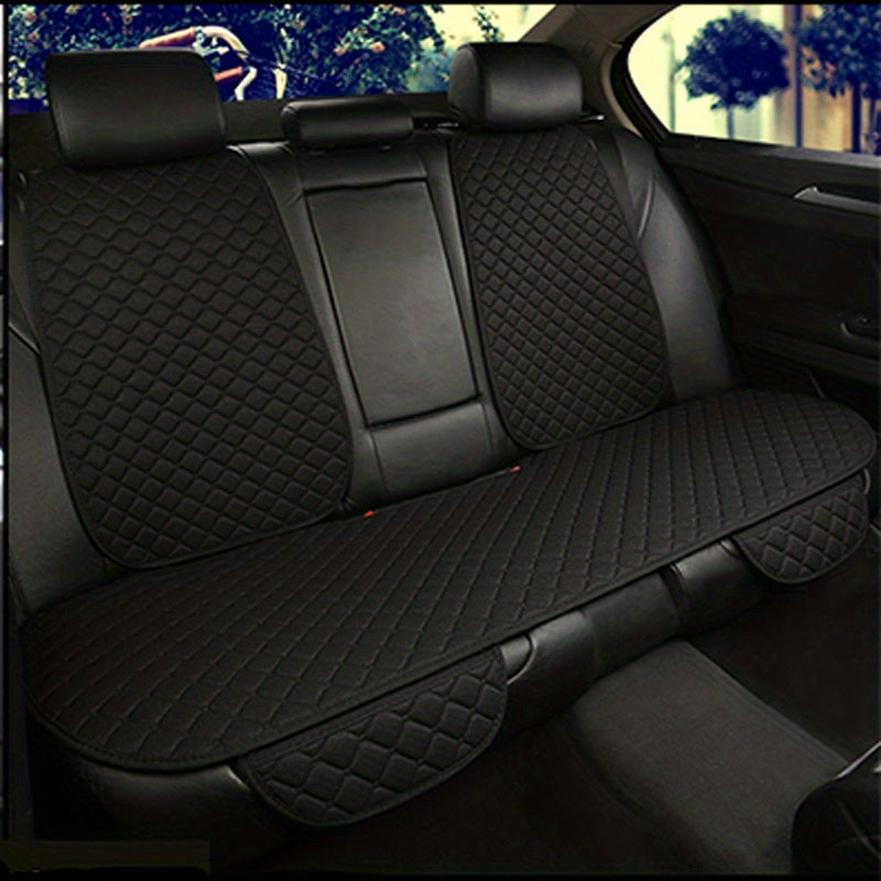 Funda de asiento de coche transpirable de lino, protector de respaldo trasero, absorbe la humedad