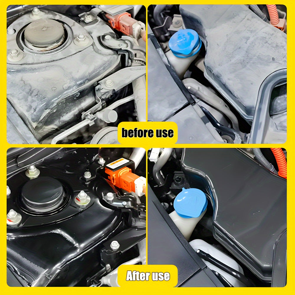 Engine Bay Cleaner and Shine Wax for Black Plastic Restoration Car RV Restores and Protects