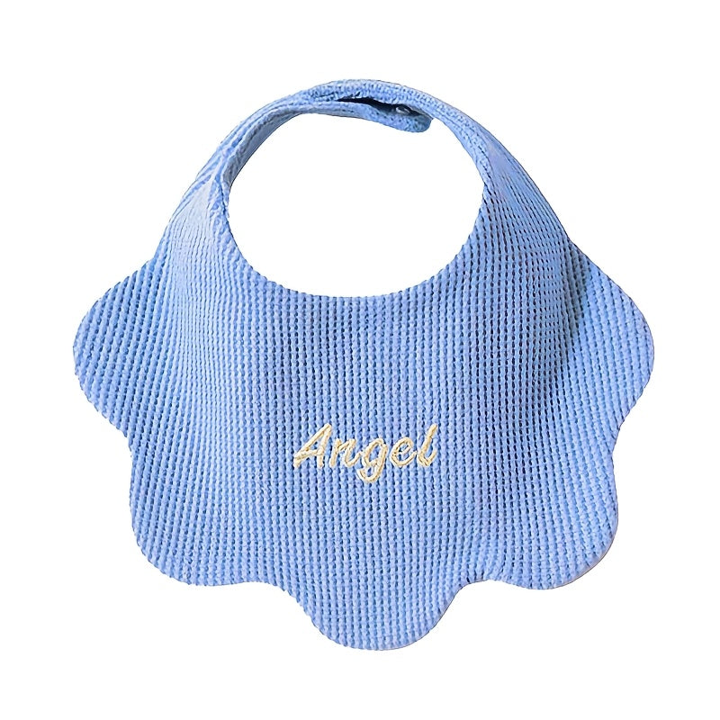 Personalized Baby Drool Bibs with Custom Embroidery, Adjustable Snap Closure