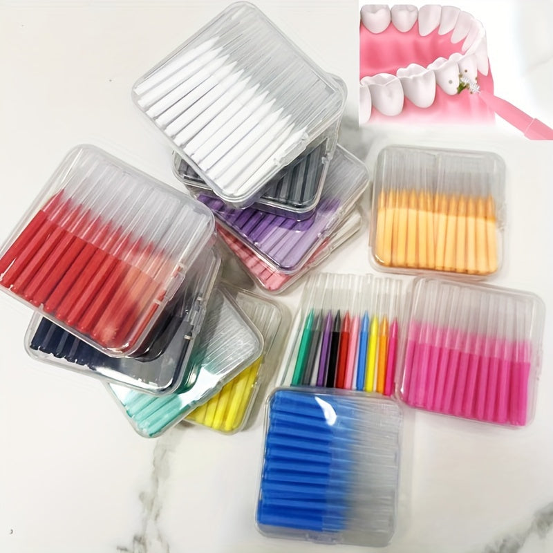 Interdental Brushes 60/120pcs Dental Flossing Tools for Oral Hygiene