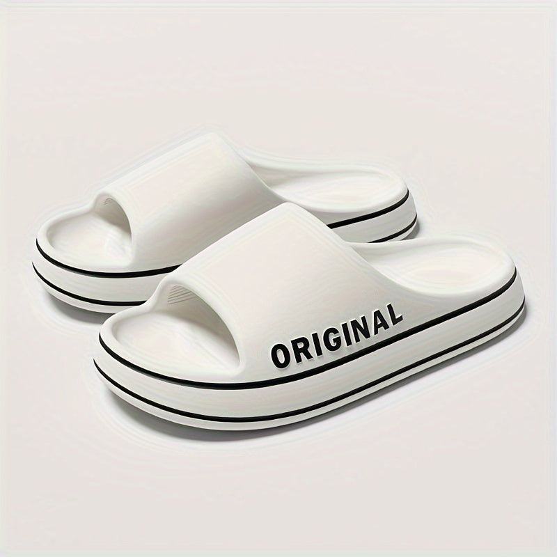 Women's EVA Slides Summer Non-Slip Open Toe Indoor Outdoor Beige Green