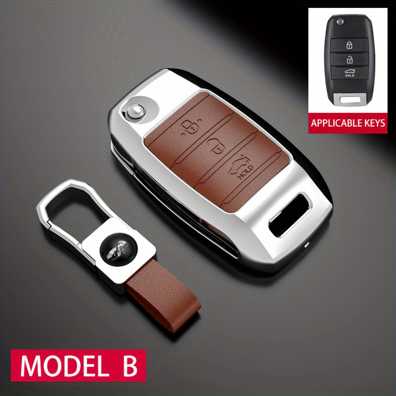 Car Key Case Cover Zinc Alloy Durable Shell for Multiple Models