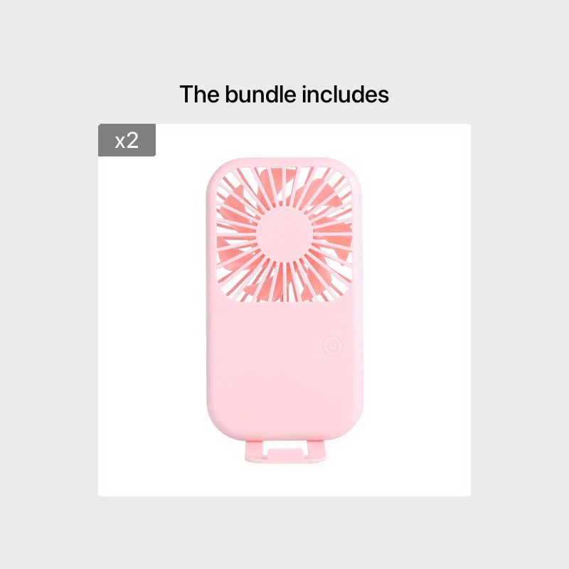 Mini Handheld Fan with Adjustable Speeds USB Rechargeable Portable Fan for Travel Office Car