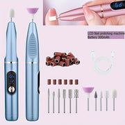 Máquina profesional de limado de uñas con pantalla LCD 15000RPM 11 cabezales de lijado 9 velocidades recargable por USB