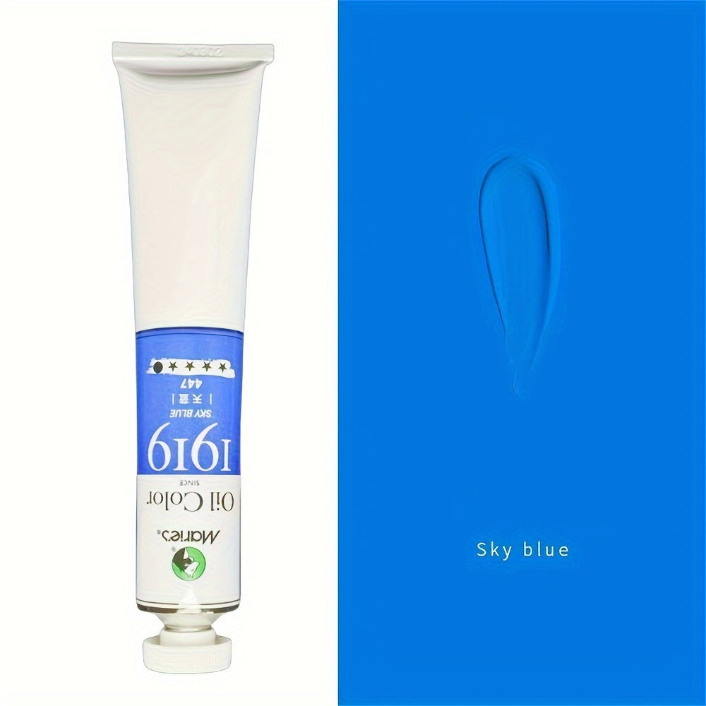 50ml White Oil Paint Tube for Canvas and Graffiti Art Professional Artist Grade