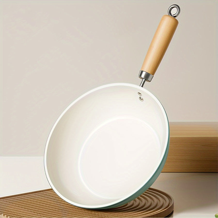 Non-Stick Cast Iron Skillet with Lid, Induction Compatible, Hand Wash, 10-Inch