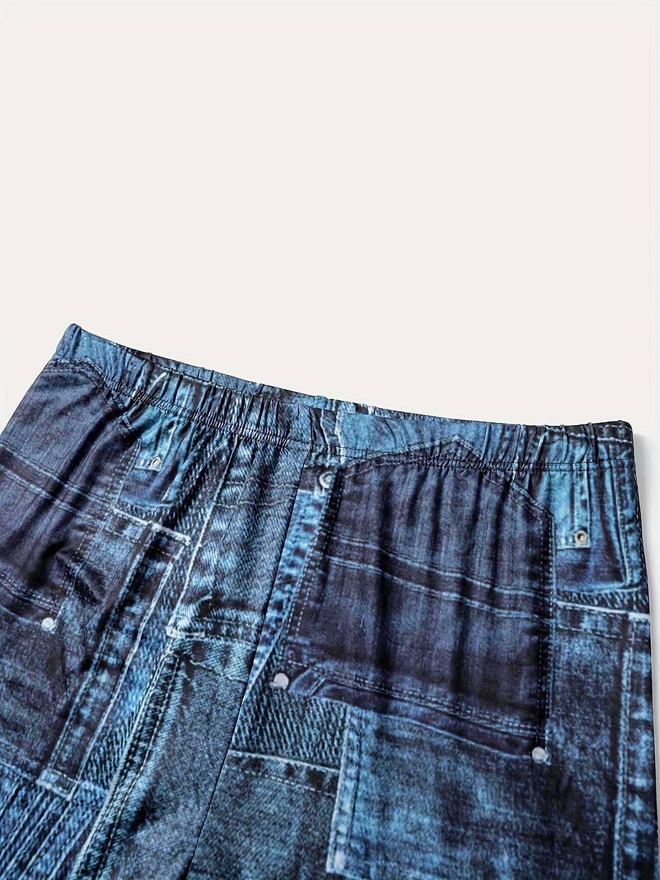 Plus Size Floral Leggings Fleece Lined High Waist Skinny Pants Women