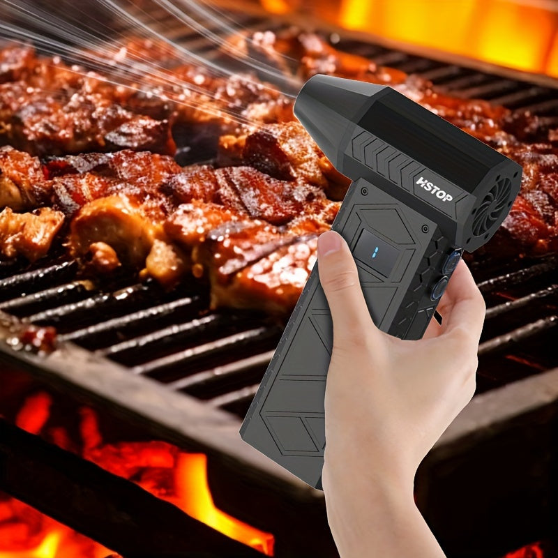 Ручной турбореактивный воздушный насос - перезаряжаемый через USB, черный, портативный вентилятор