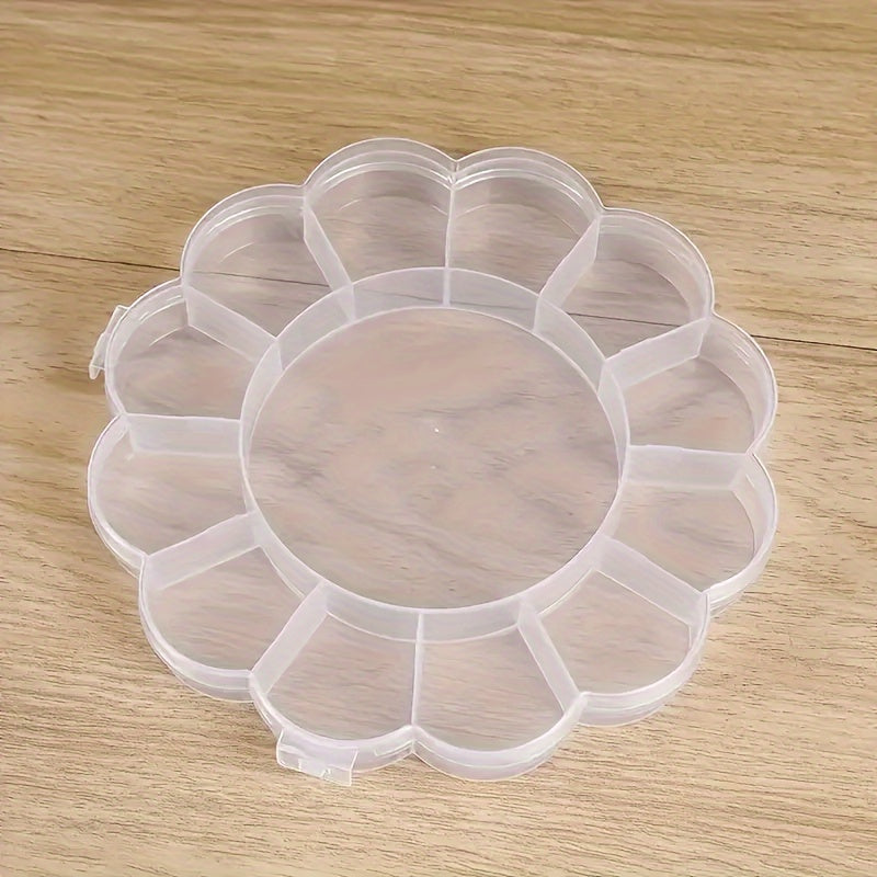 Plastic Storage Box with Lid for Pills Beads Jewelry Organizing Dorm Office Home