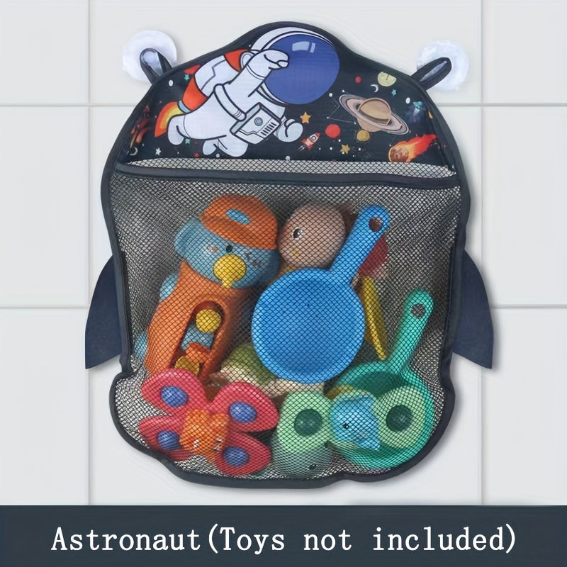 Baby Bath Toy Storage Bag with Suction Cups Kid's Bathroom Organizer