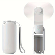 Mini Handheld Fan Foldable USB Rechargeable Portable Personal Cooling Pink Silicone Blades