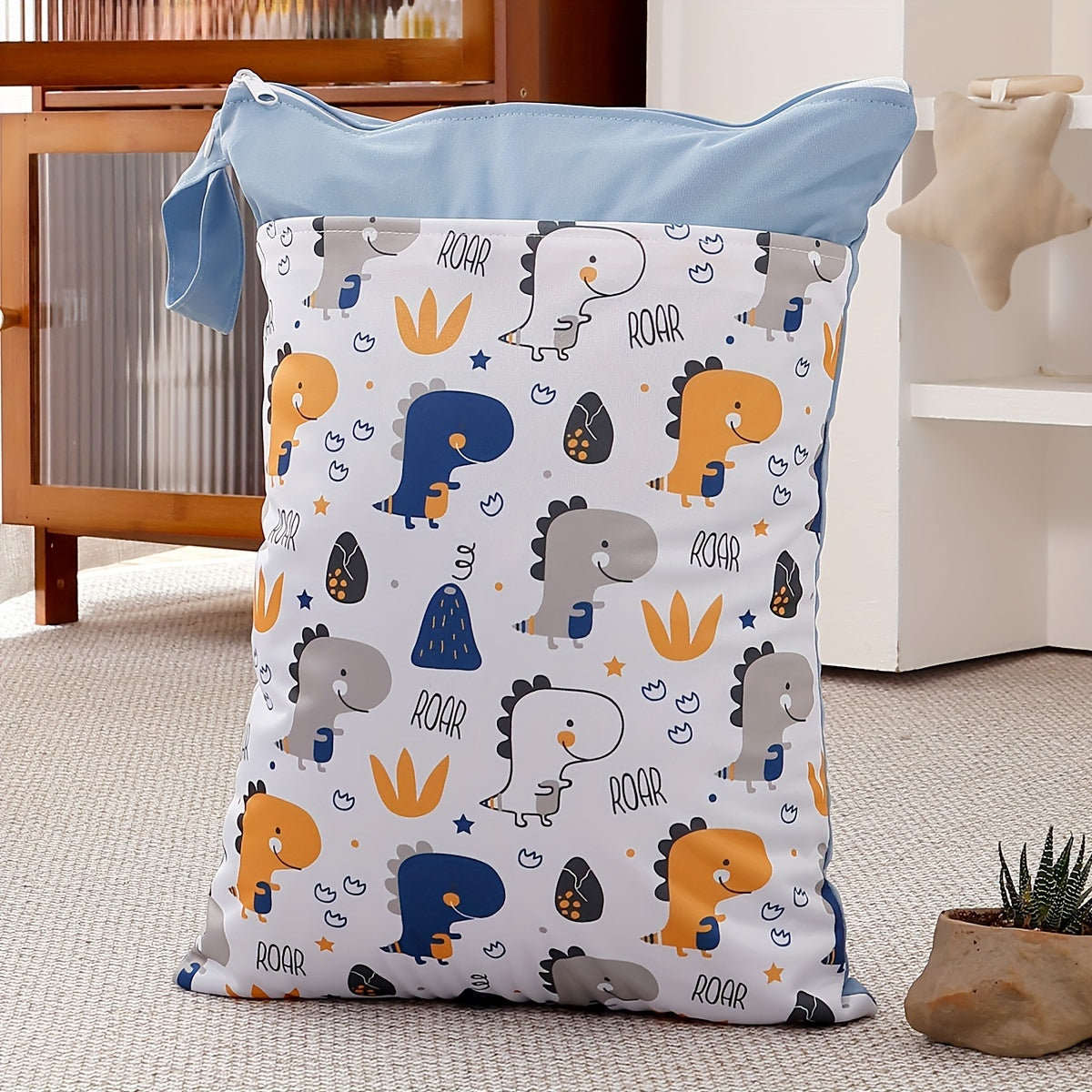 Waterproof Polyester Wet Dry Bag with Dual Zippers for Travel Beach Pool Gym