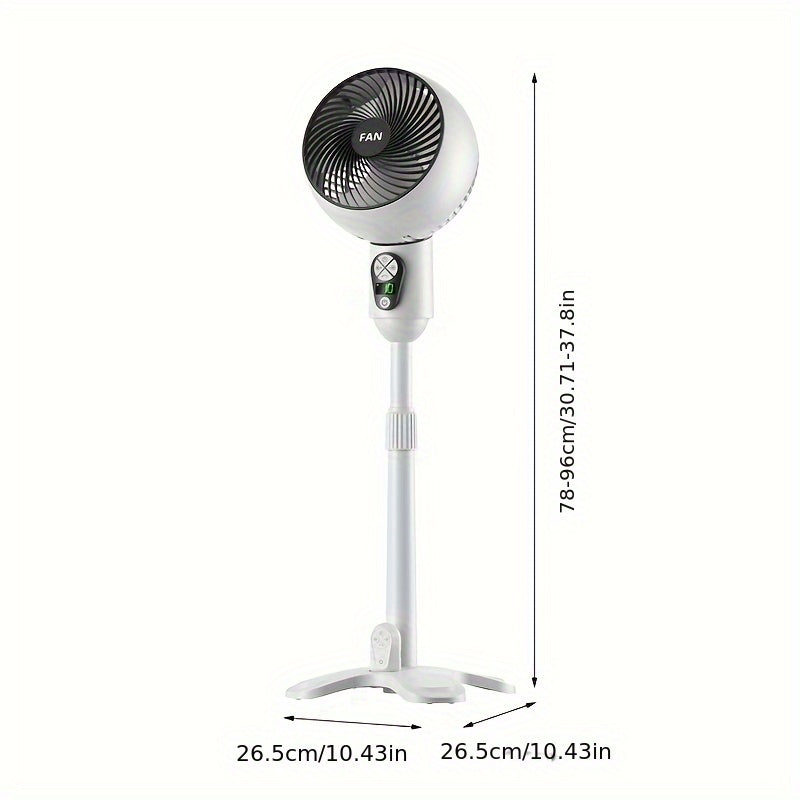 Table Fan with Remote Control Oscillation USB Power 10 Speeds Timer