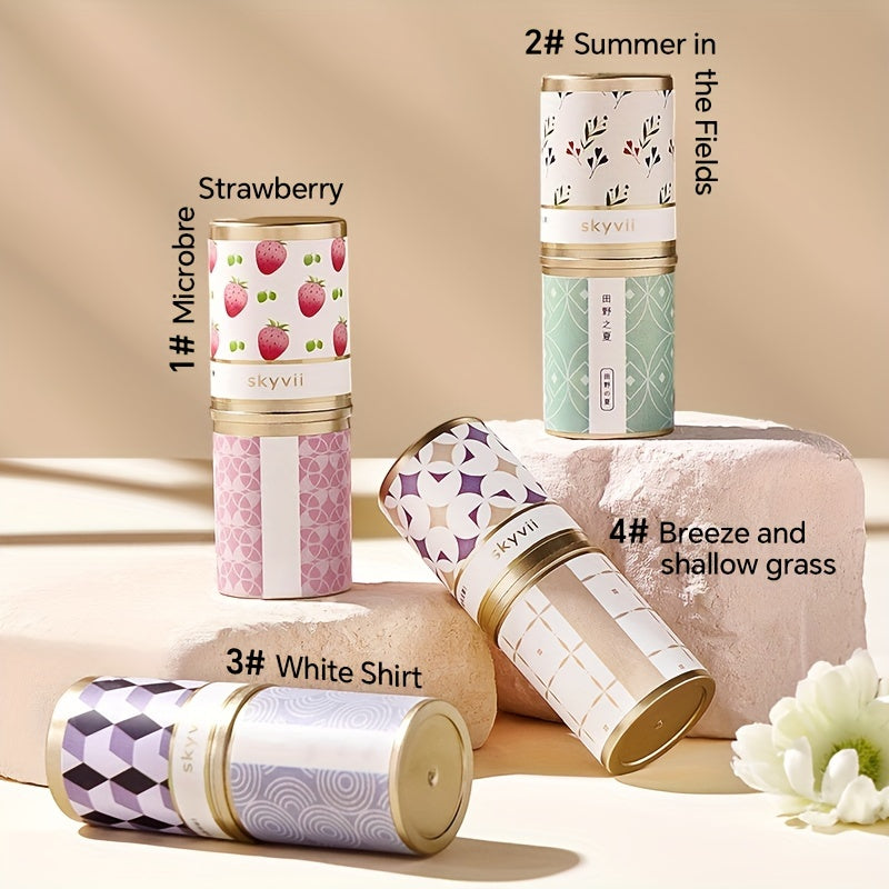 Solid Perfume Balm Sticks Long-Lasting Floral Fruity Natural Scent for Adults