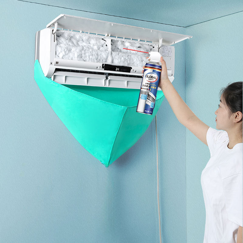 Barchasi birda devorga o'rnatiladigan konditsioner tozalash to'plami, chang qoplami va suv yig'ish sumkasi bilan