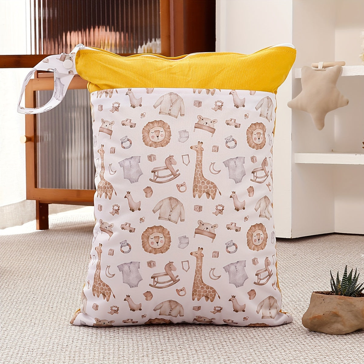 Waterproof Polyester Wet Dry Bag with Dual Zippers for Travel Beach Pool Gym