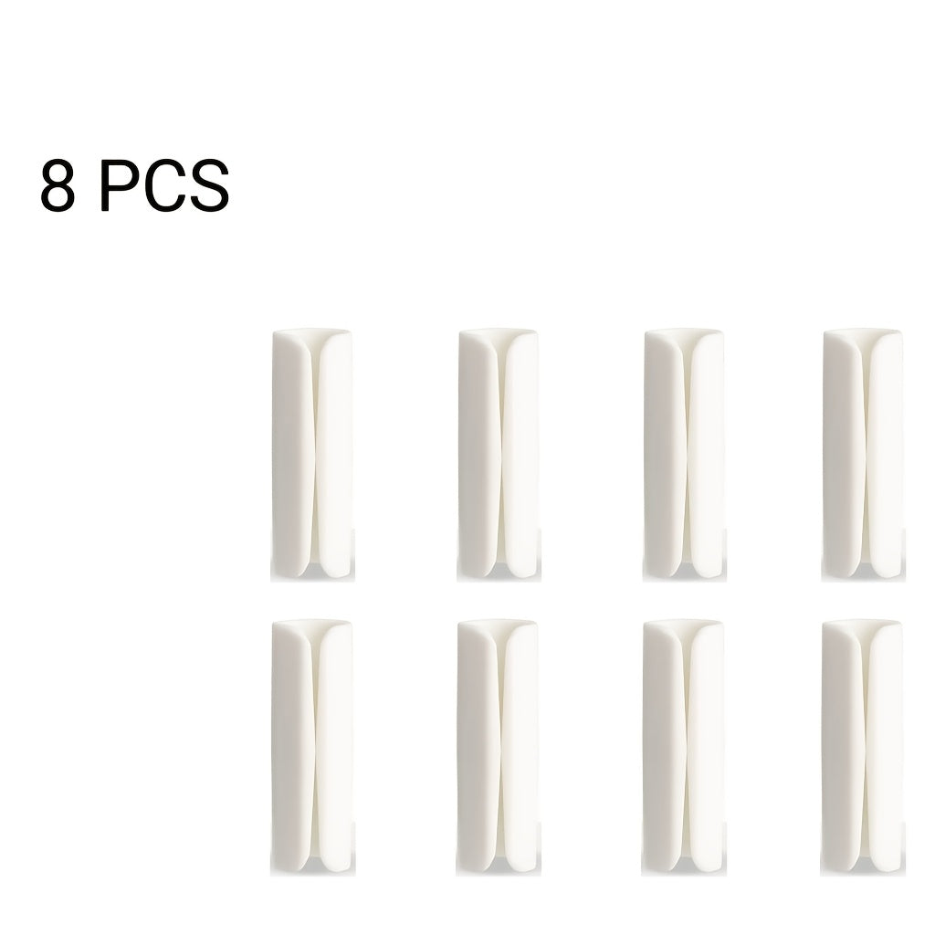 Set of 4 No-Pin Bed Sheet Grippers Anti-Slip Clips for Mattress Secure Hold Pink PP Material