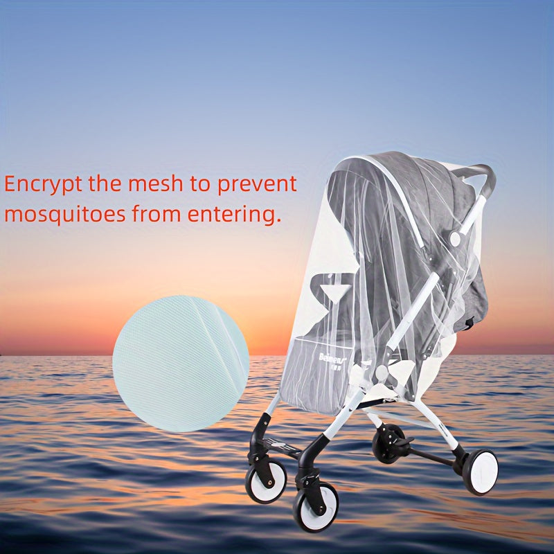 Baby Stroller Mosquito Net Full Cover Universal Insect Screen for Summer Protection